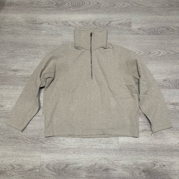 Uniqlo Sweaters - Uniqlo Beige Quarter Zip Sweater